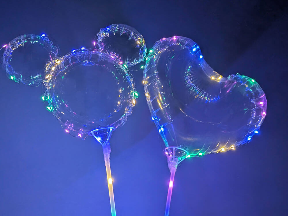 LEDで輝く風船