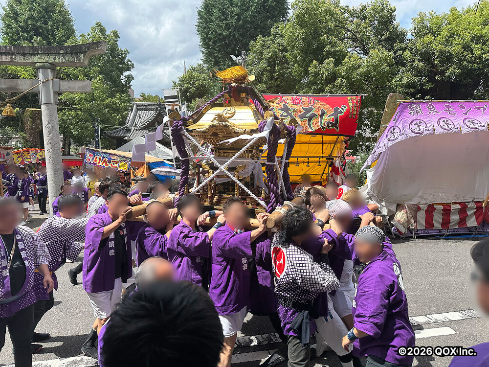 長浜神社の神輿巡行